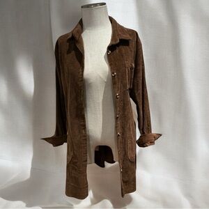 Corduroy Shacket Women’s XXL Shirt Jacket Cotton
